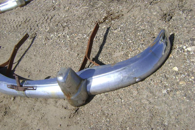 1950 50 Nash FRONT BUMPER WITH GAURDS SOLID Ambassador Statesman, US $200.00, image 2