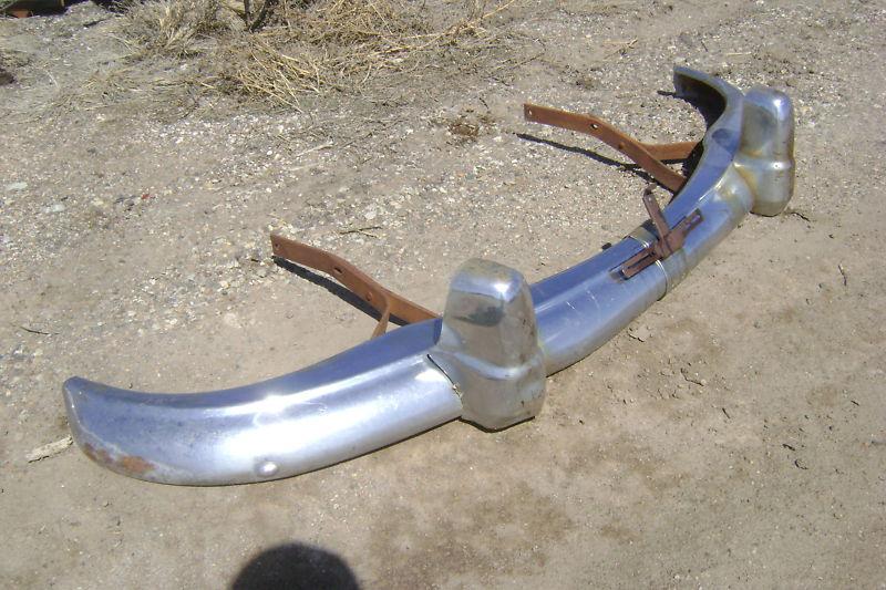 1950 50 Nash FRONT BUMPER WITH GAURDS SOLID Ambassador Statesman, US $200.00, image 3