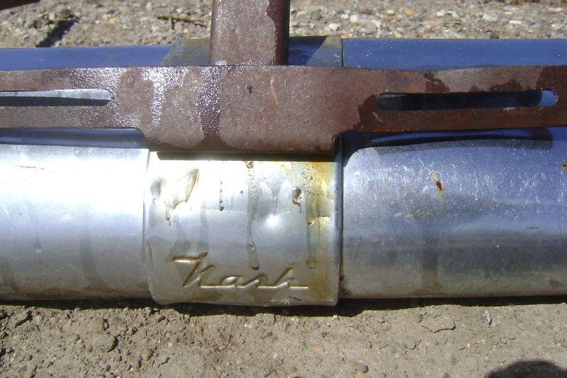 1950 50 Nash FRONT BUMPER WITH GAURDS SOLID Ambassador Statesman, US $200.00, image 4