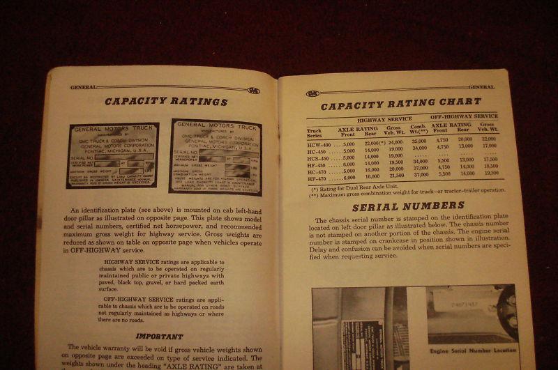 1950 GMC TRUCK OWNER'S MANUAL / SERIES 400-470 / ORIG!!, US $37.50, image 4