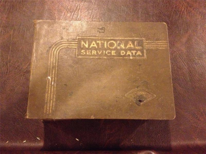 Vintage car national service data manual book 1957 - 1960 nice!!!!!!!!!!
