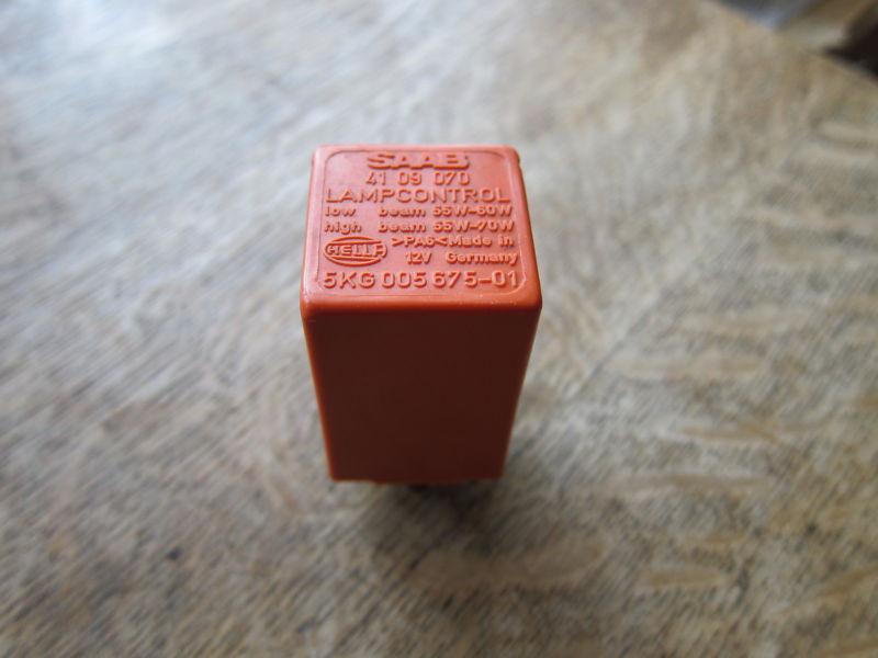 Purchase SAAB 900 9000 93 95 HEADLIGHT LAMP RELAY (ORANGE) 41 09 070 HELLA FREE SHIP in