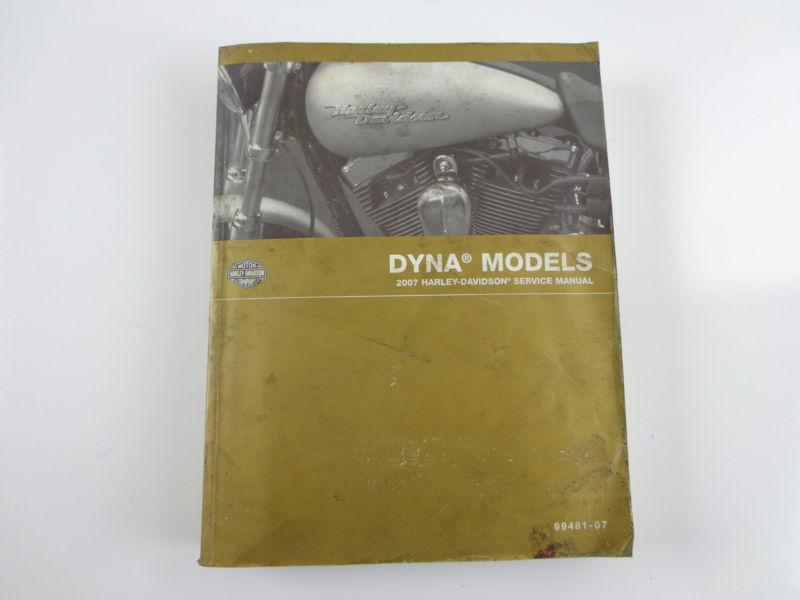 Harley davidson 2007 dyna models service manual 99481-07