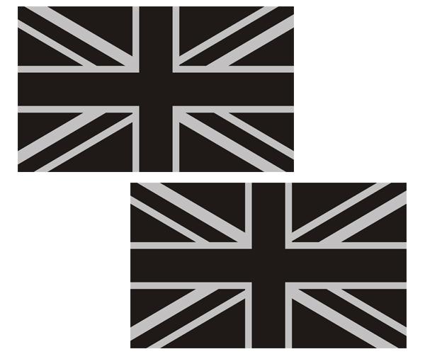 Britain subdued union jack flag decal set 6"x3.6" british military sticker u5ab