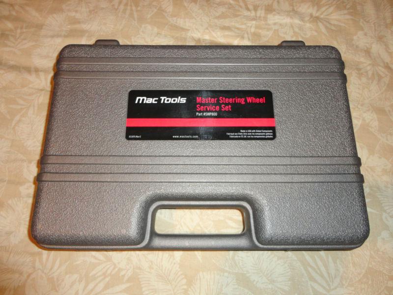 Purchase Mac Tools Master Steering Wheel Puller Service Set MINT! in