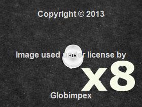 Bmw e30 (1984-1993) grommet for exterior trim (set of 8) o.e.m. warranty