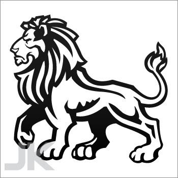 Decal stickers lion lions angry attack predator jungle wild cat 0502 ka9f3