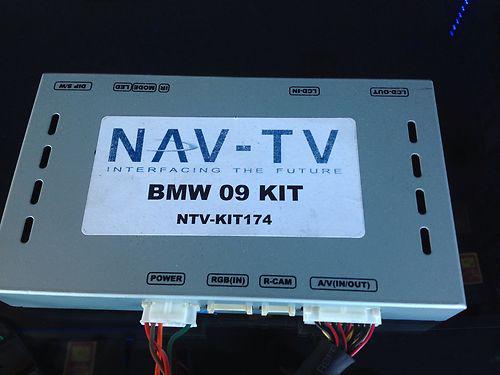 Nav tv bmw09kit m3 m5 3 series 5 series 7 series back up cam plus video interfac