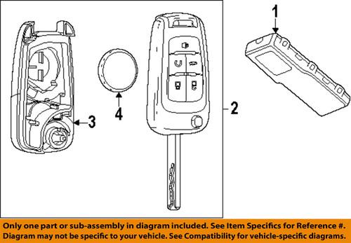 Gm oem 13579228 keyless entry-key