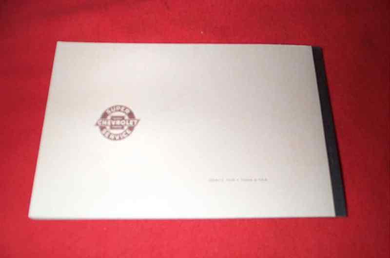 1963 CHEVROLET & CORVETTE OWNERS PROTECTION PLAN BOOK & POSTAL STAMP, US $125.00, image 3