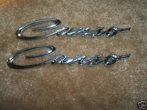  1966 acadian canso 1/4 emblems also fits 1967 fender