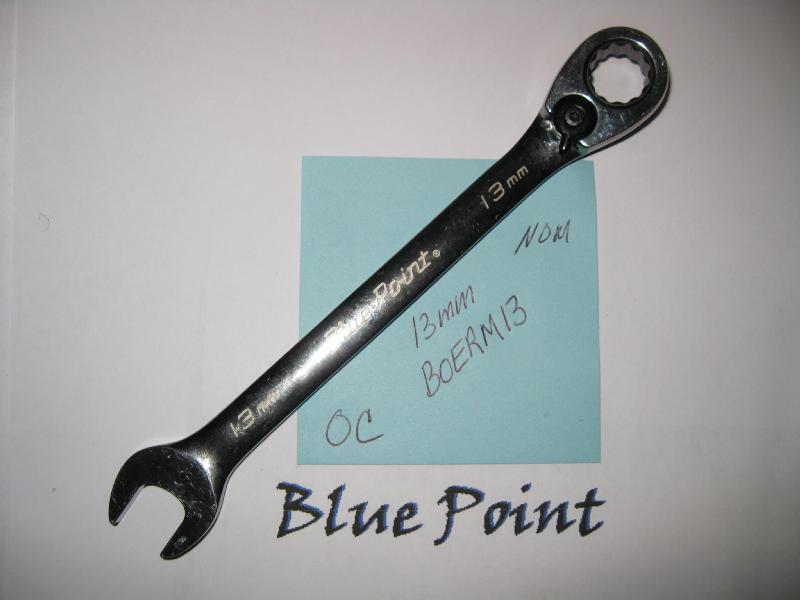 Blue point boerm 13 mm metric ratcheting box wrench nice