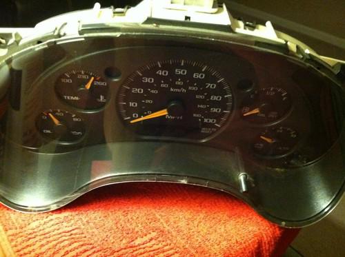 99 chevy gmc s-10 jimmy speedometer cluster manual 16248265