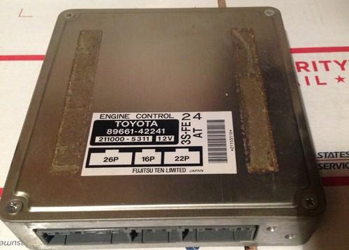 96 97 toyota rav4 at 4x2 ecu ecm computer 89661-42241     warranty