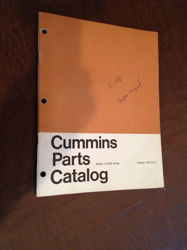 Cummins cs 464 series diesel parts book catalog manual engine