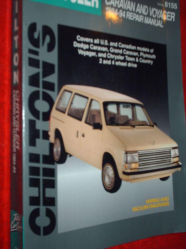 1984-1994 chrysler dodge plymouth fwd van shop manual 