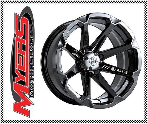 Msa m12 diesel  atv wheels black 14" grizzly 660 700