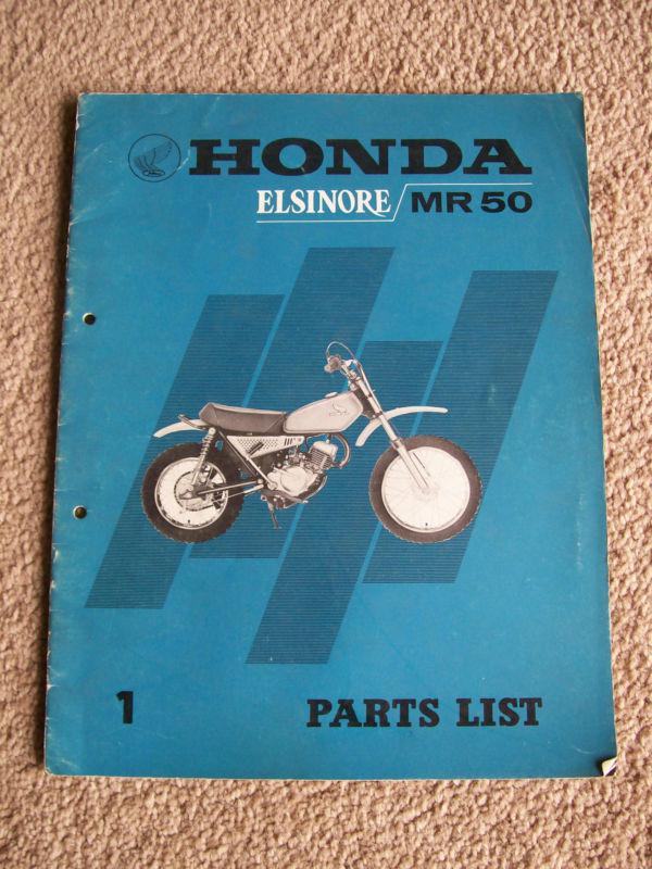 Honda elsinore mr125 parts list,good used condition,aug 1973