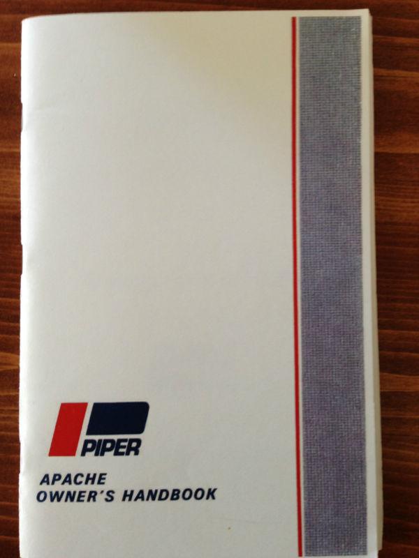 Piper pa-23-160g apache 1959-61 owner's handbook 753-574