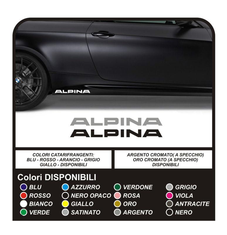 Aufkleber bmw alpina side sticker m 3 5 m3 m5 dtm s14 e30 e46 e92 tuning decals 