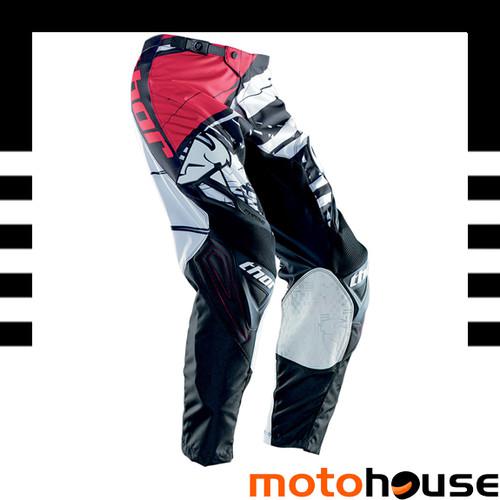 Thor youth phase mask pants mx offroad dirt motocross red black white 
