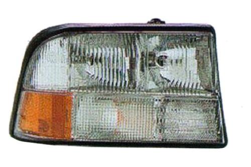 Replace gm2503174 - 98-04 gmc sonoma front rh headlight assembly non-hid