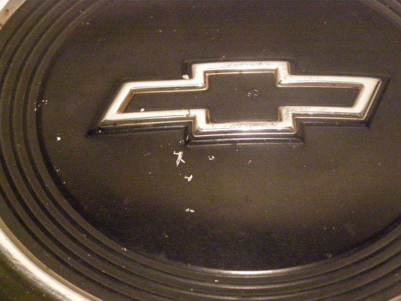 CHEVY HUBCAPS (SET of 4) BLACK (Dog Dish/Bowtie Style)1960s/1970s, US $29.99, image 2