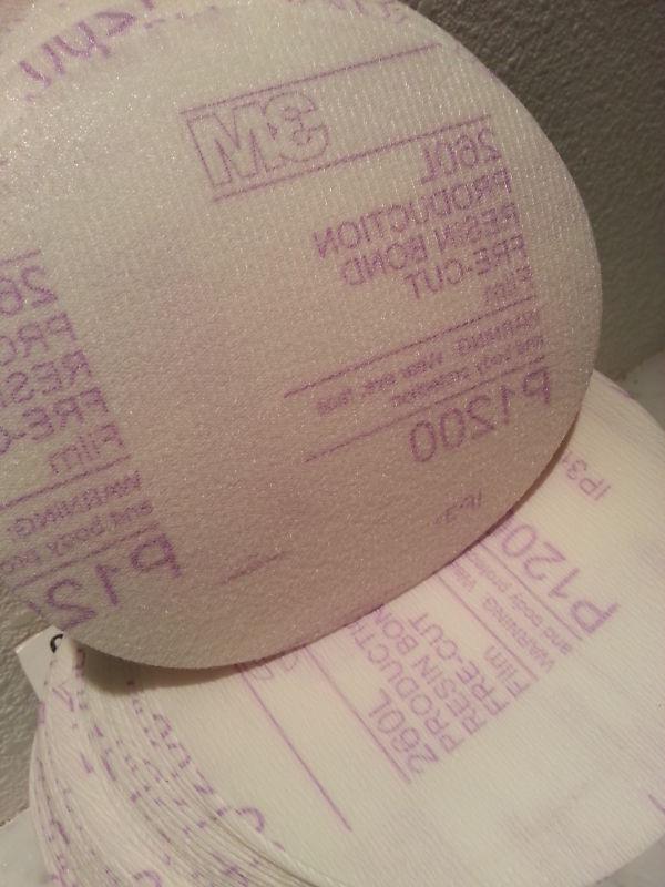 3M HOOKIT II SANDING FINISHING FILM DISCS DA SAND PAPER P1200 5