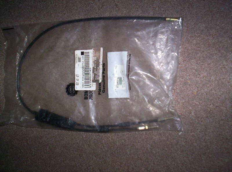 Ski-doo racing mxz-x 440 2003-2007 factory throttle cable new p/n 512059742
