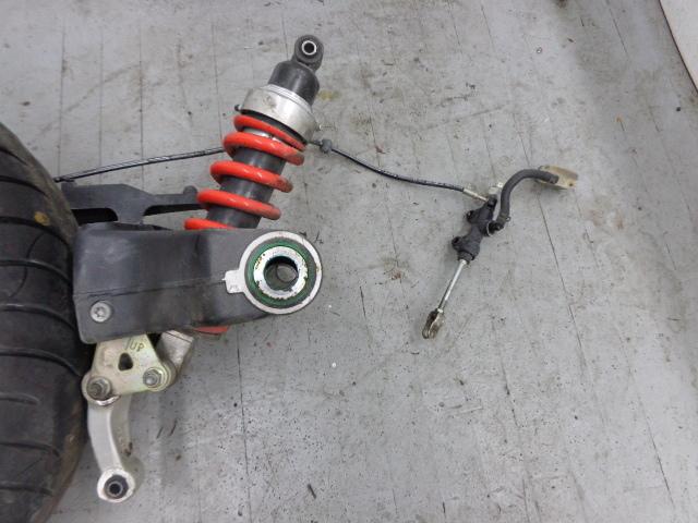 2005 Triumph Sprint 1050 rear end single sided swingarm wheel caliper shock NICE, US $485.00, image 3