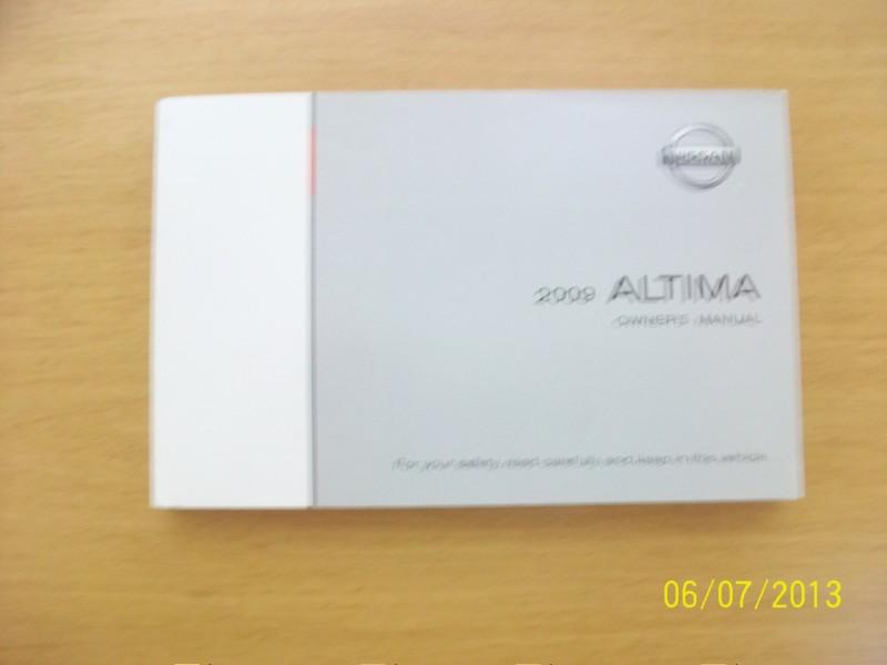 2009  nissan altima   owners manual