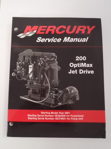 Used mercury outboards 200 optimax jet drive factory service manual 90-881986