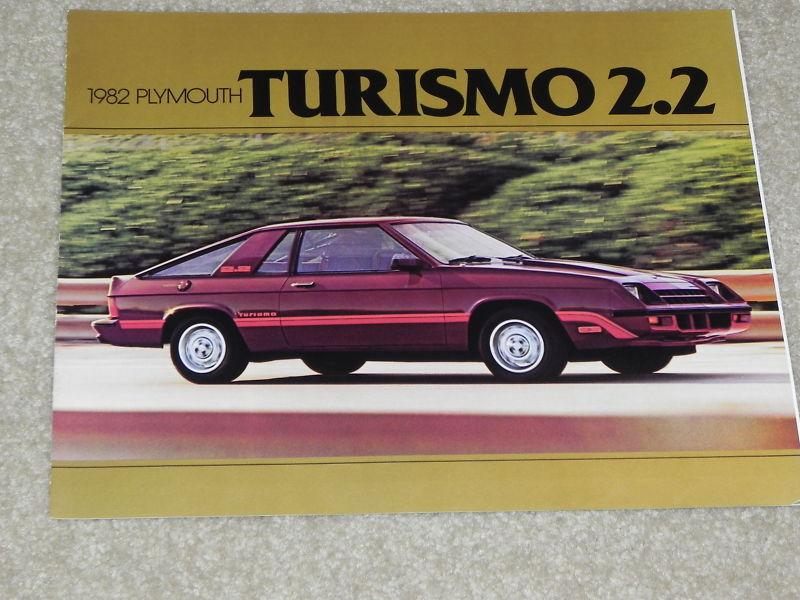 1982 plymouth turismo  nos dealer sales brochure from my dealership.  original. 