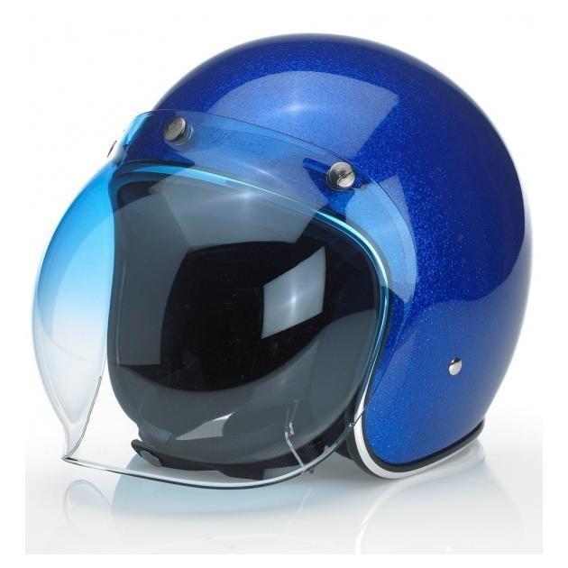Biltwell Inc Blue Gradient Bubble Shield for 3/4 Helmets Biltwell Bell Fulmer, US $24.95, image 2
