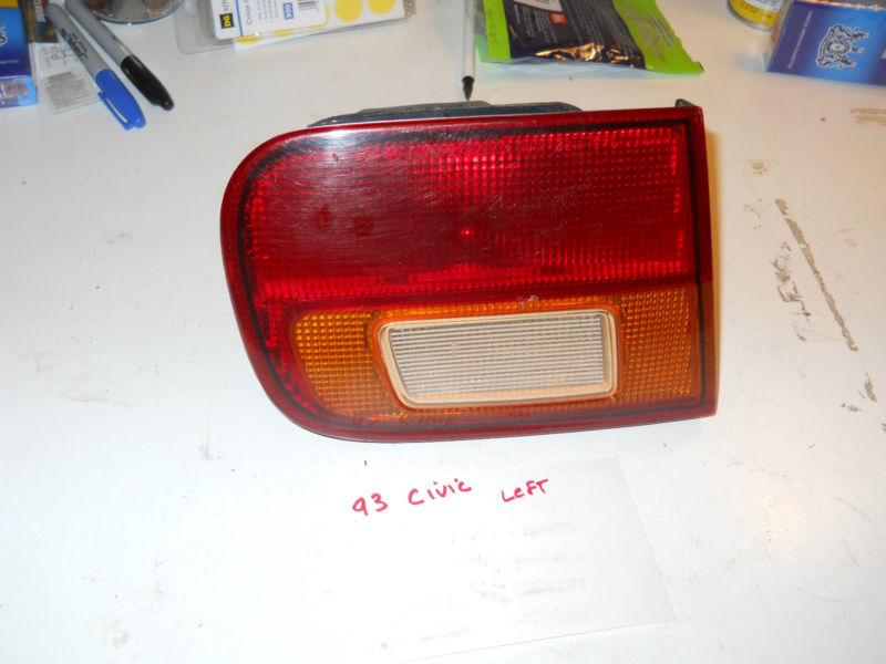 92 93 94 95 honda civic lh tail light trunk backup rev marker 1dayhand priority