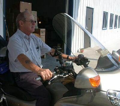 Honda gl1800 goldwing 33" tall tinted vented windshield smoke tint