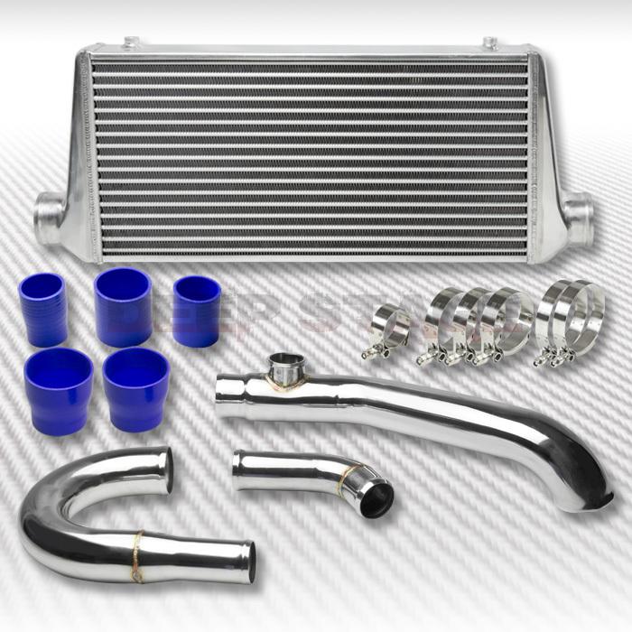 Aluminum 31"x12"x3.25" intercooler+bolt-on piping 03-07 mit evo 8/9 viii/ix ct9a