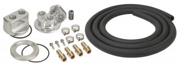 Derale 15716 engine oil filter type l relocation kit with 13/16"-16 thread size
