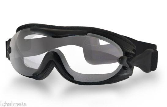Motorcycle helmet goggles-fit over goggles- clear