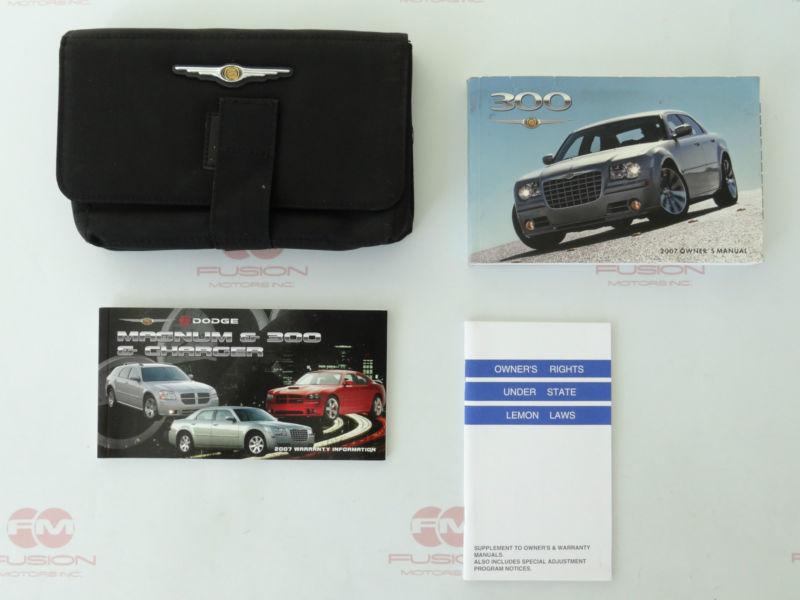2007 chrysler 300 owners owner manual with case 