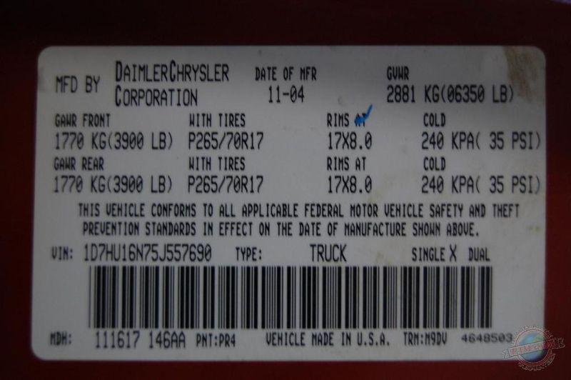ENGINE COMPUTER ECU DODGE 1500 PICKUP 631475 05 MAIN ECU RAN NICE 56028942AE, US $94.99, image 11