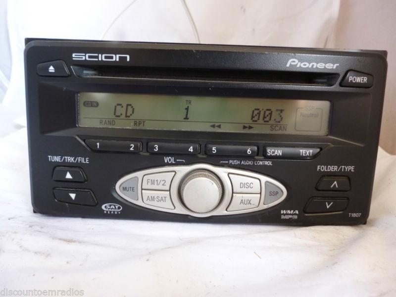 04-07 scion  xa xb tc radio cd mp3 player  wma t1807 08600-21800 oem *