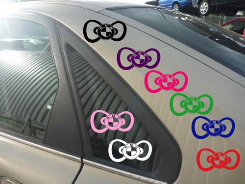 Bmw decal hello kitty bmw decal bmw sticker bmw car window decal cute bmw decal