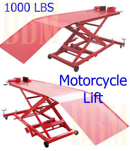 1000 lbs hydraulic bike motorcycle lift table jack stand shop free shipping