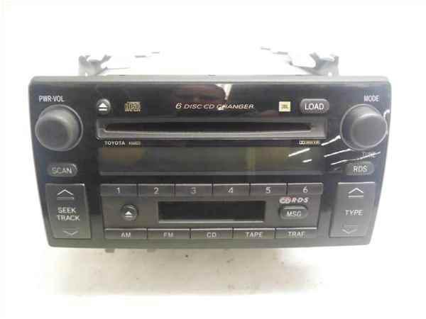 02 03 04 toyota camry oem 6 disc cd cassette radio lkq