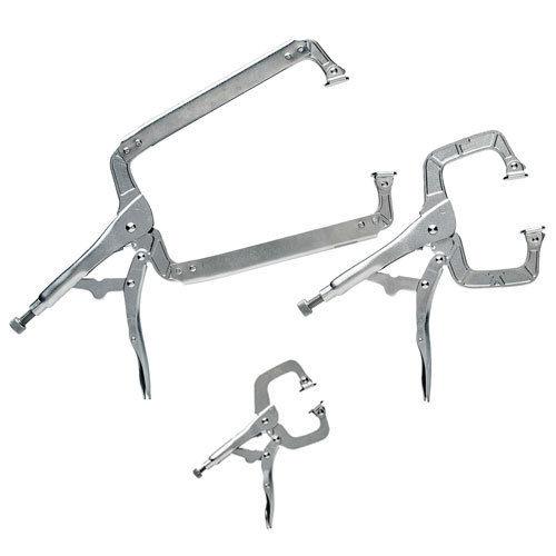 Eastwood locking c-clamp secure grip pliers 3 piece vise clamping plier set