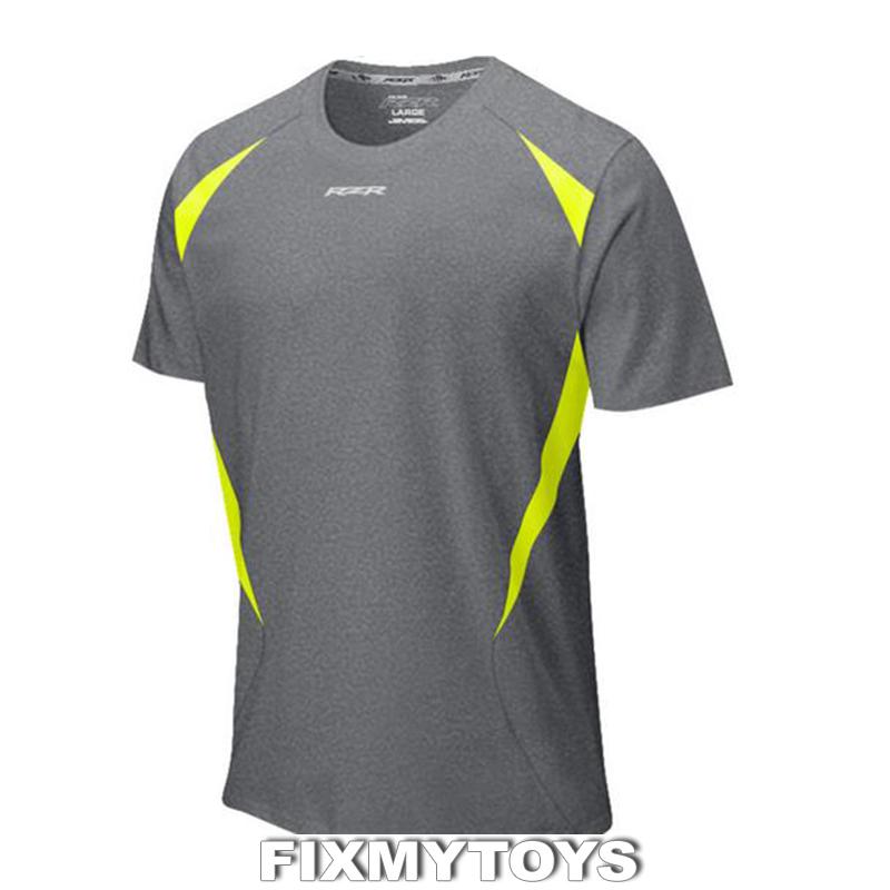 Oem polaris rzr light grey w/lime green mesh t-shirt sizes s-3xl