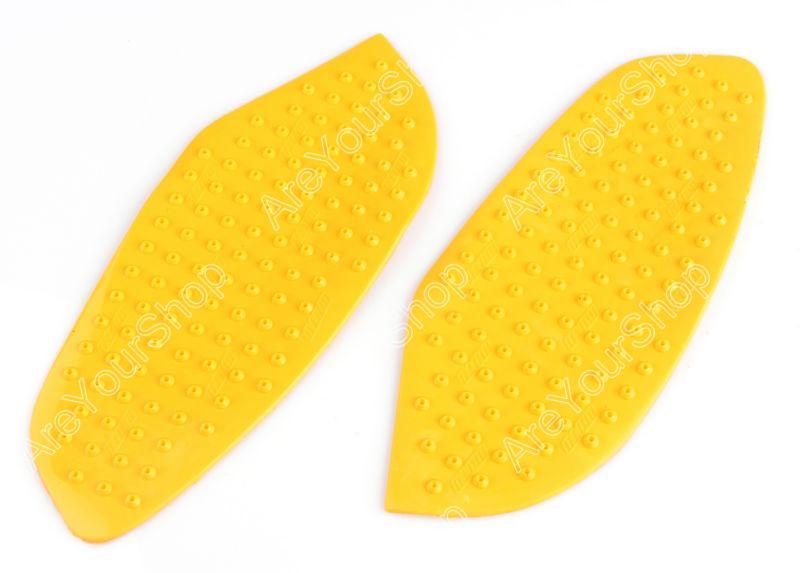 Tank traction pad side gas knee grip protector 3m yamaha yzf r6 2008-2009 yellow