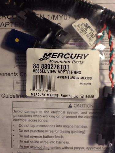 Mercury vessel view adapter harness 84 889278t01
