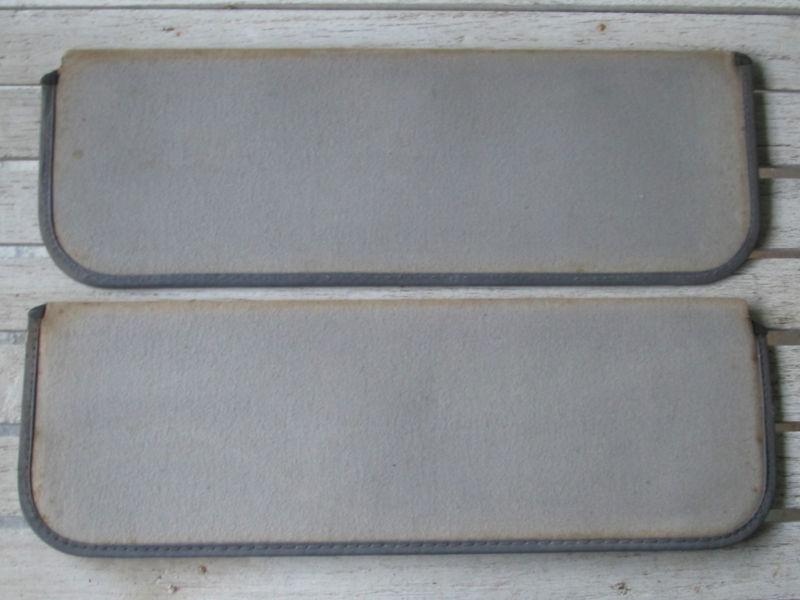 Original oem ford sun visor pair 1936 1937 1938 1939 1940 grey cloth